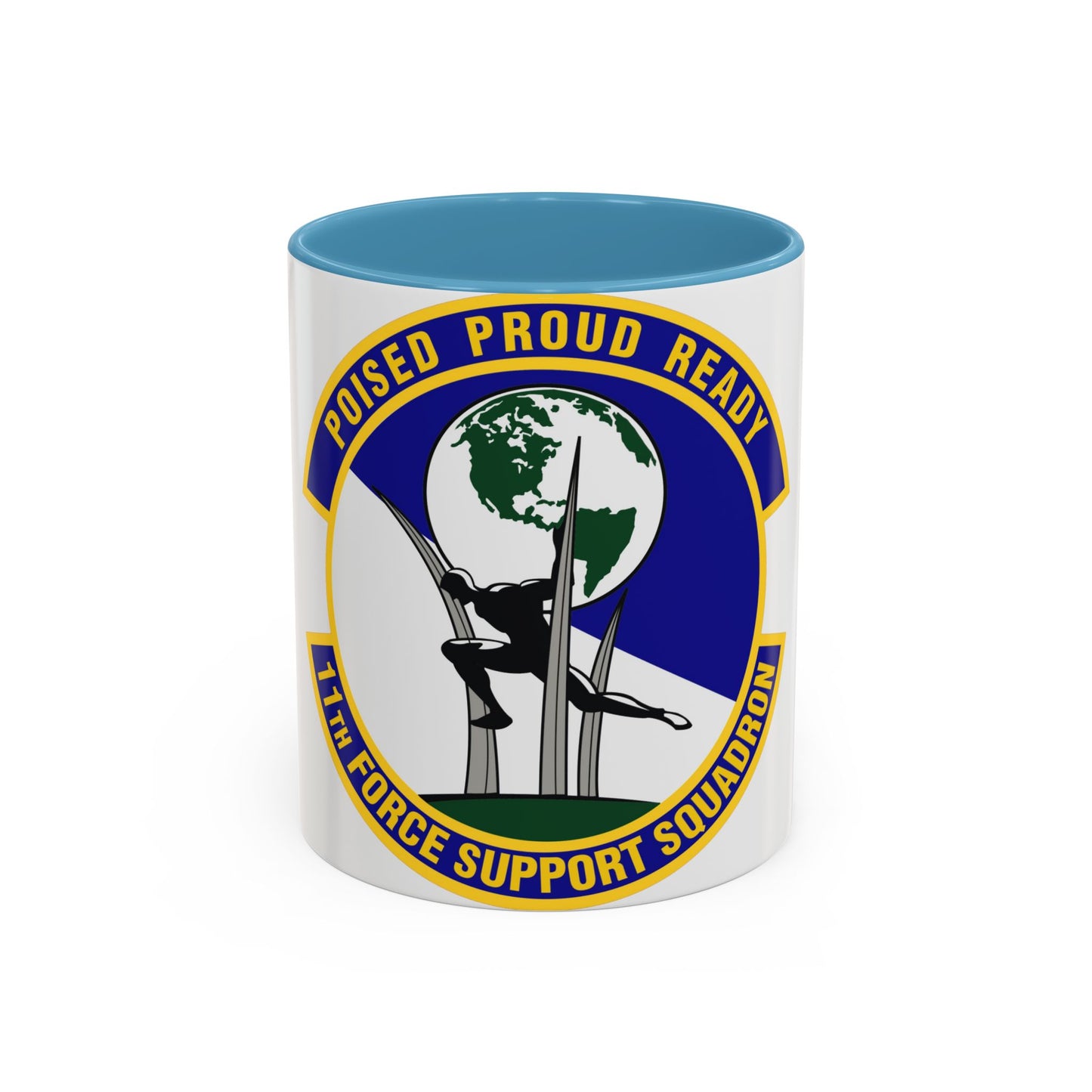 11 Force Support Squadron USAF (U.S. Air Force) Accent Coffee Mug