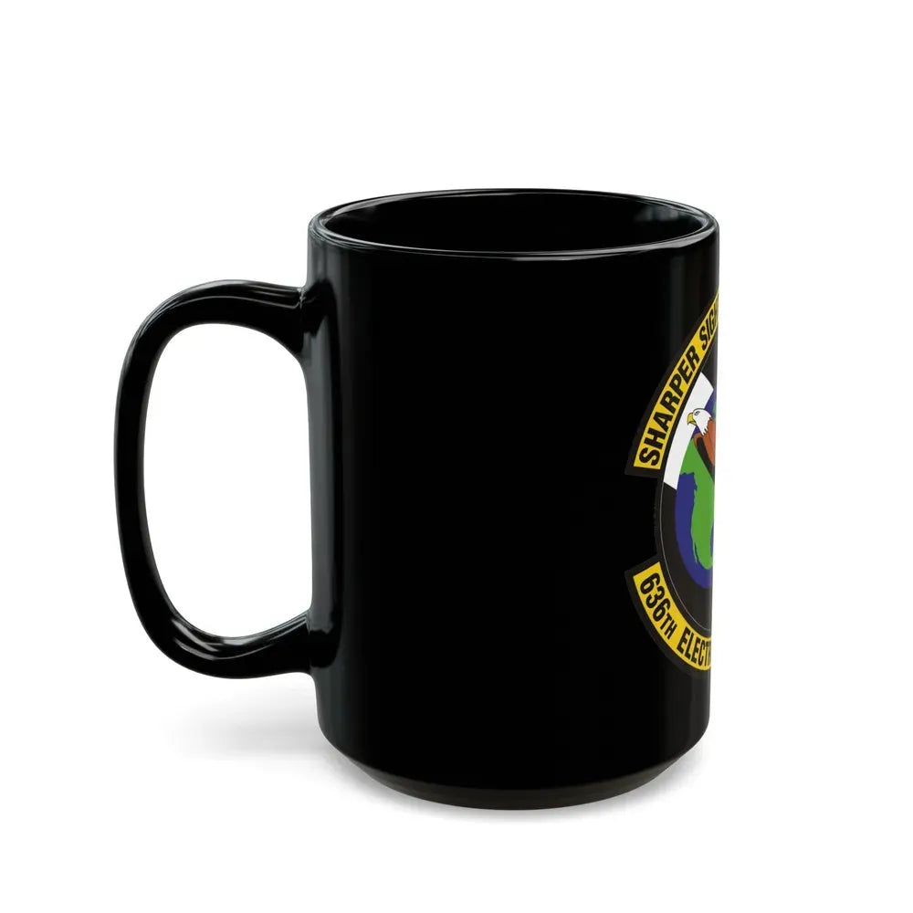 636th Electronic Systems Squadron (U.S. Air Force) Black Coffee Mug - Go Mug Yourself