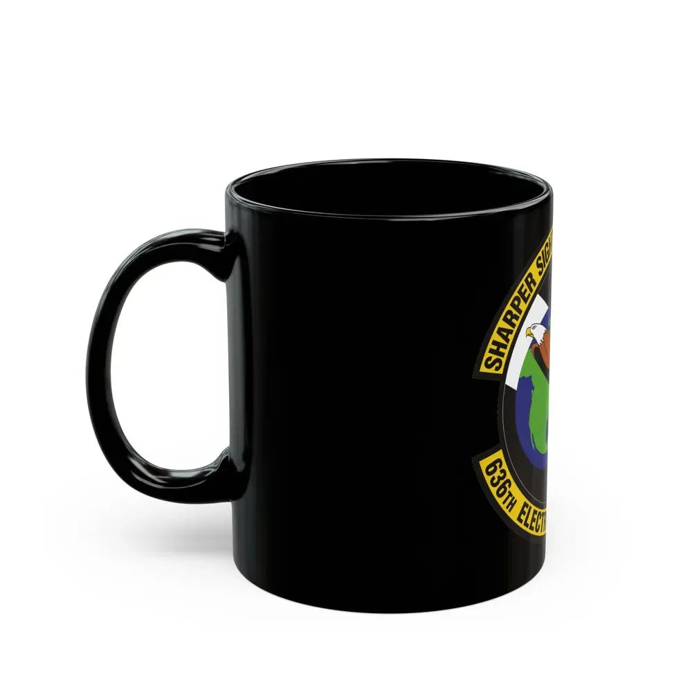636th Electronic Systems Squadron (U.S. Air Force) Black Coffee Mug - Go Mug Yourself