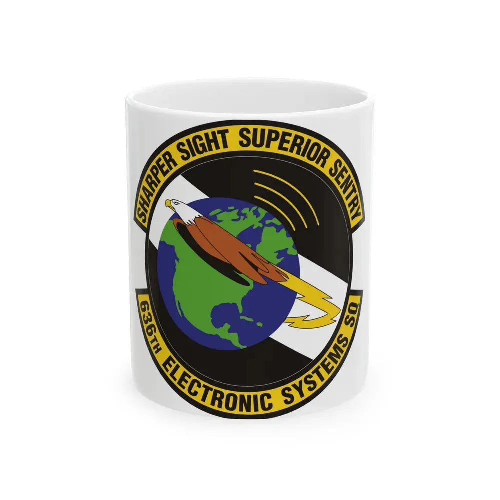 636th Electronic Systems Squadron (U.S. Air Force) White Coffee Mug 11oz - Go Mug Yourself