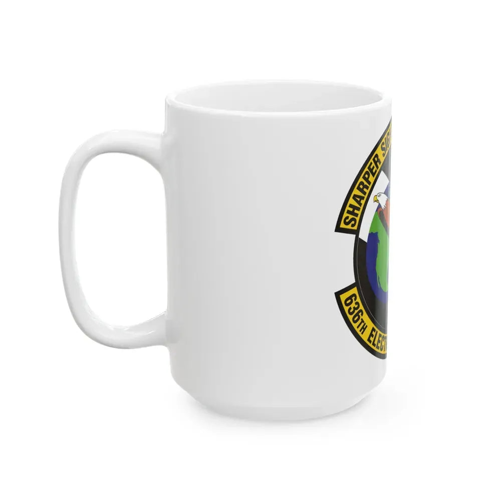 636th Electronic Systems Squadron (U.S. Air Force) White Coffee Mug - Go Mug Yourself