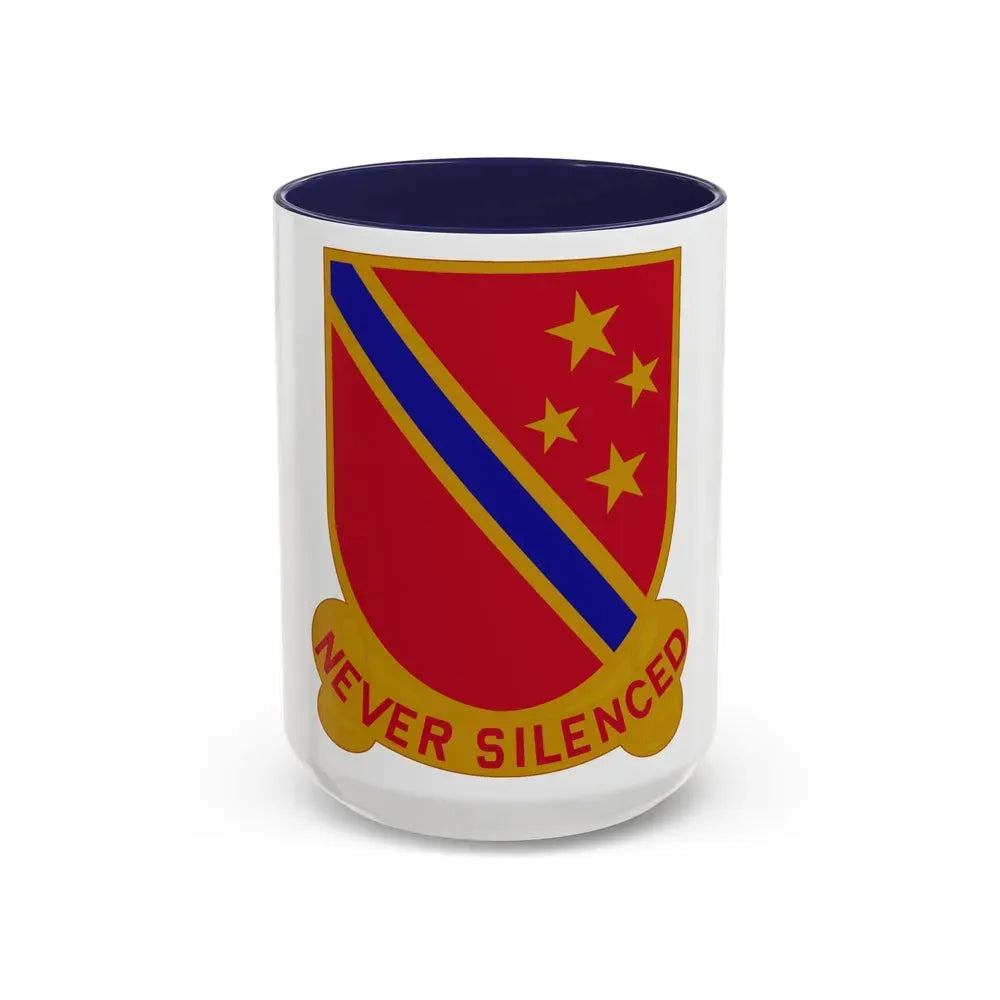 636th Field Artillery Battalion (U.S. Army) Accent Coffee Mug 15oz Navy - Go Mug Yourself