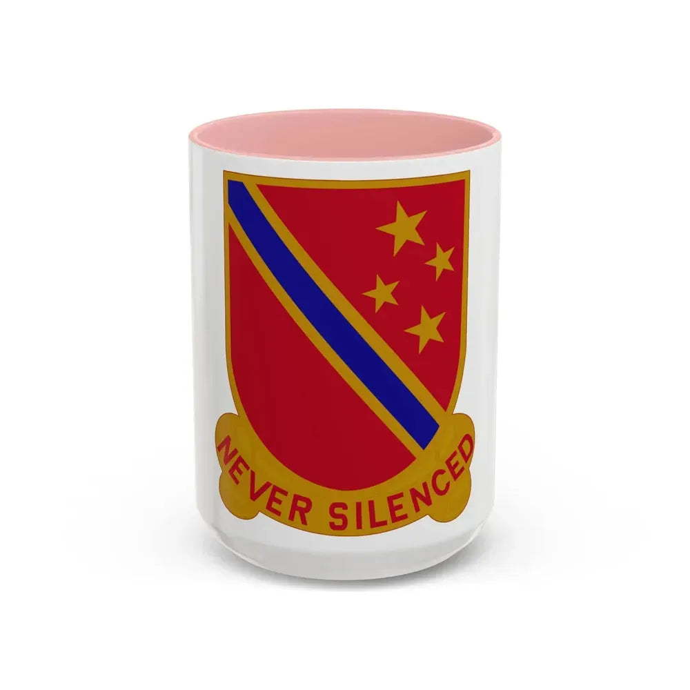 636th Field Artillery Battalion (U.S. Army) Accent Coffee Mug 15oz Pink - Go Mug Yourself