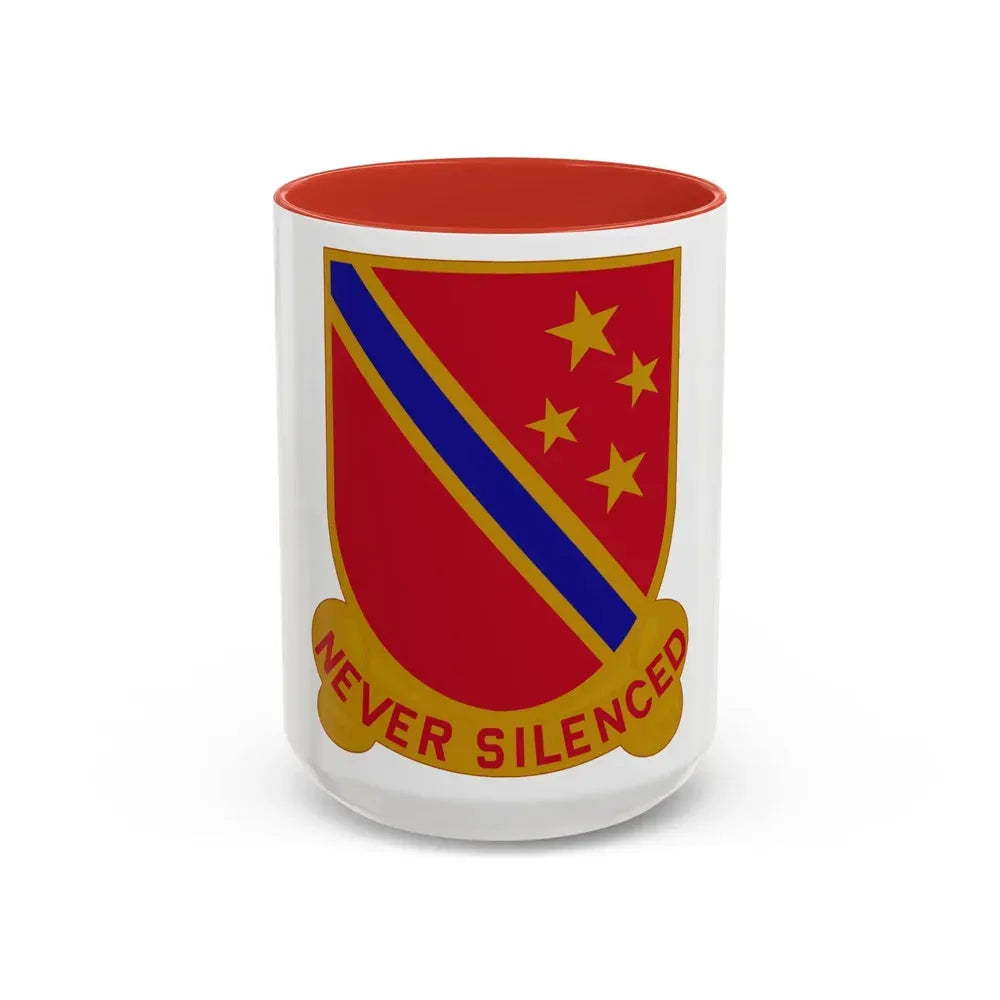636th Field Artillery Battalion (U.S. Army) Accent Coffee Mug 15oz Red - Go Mug Yourself