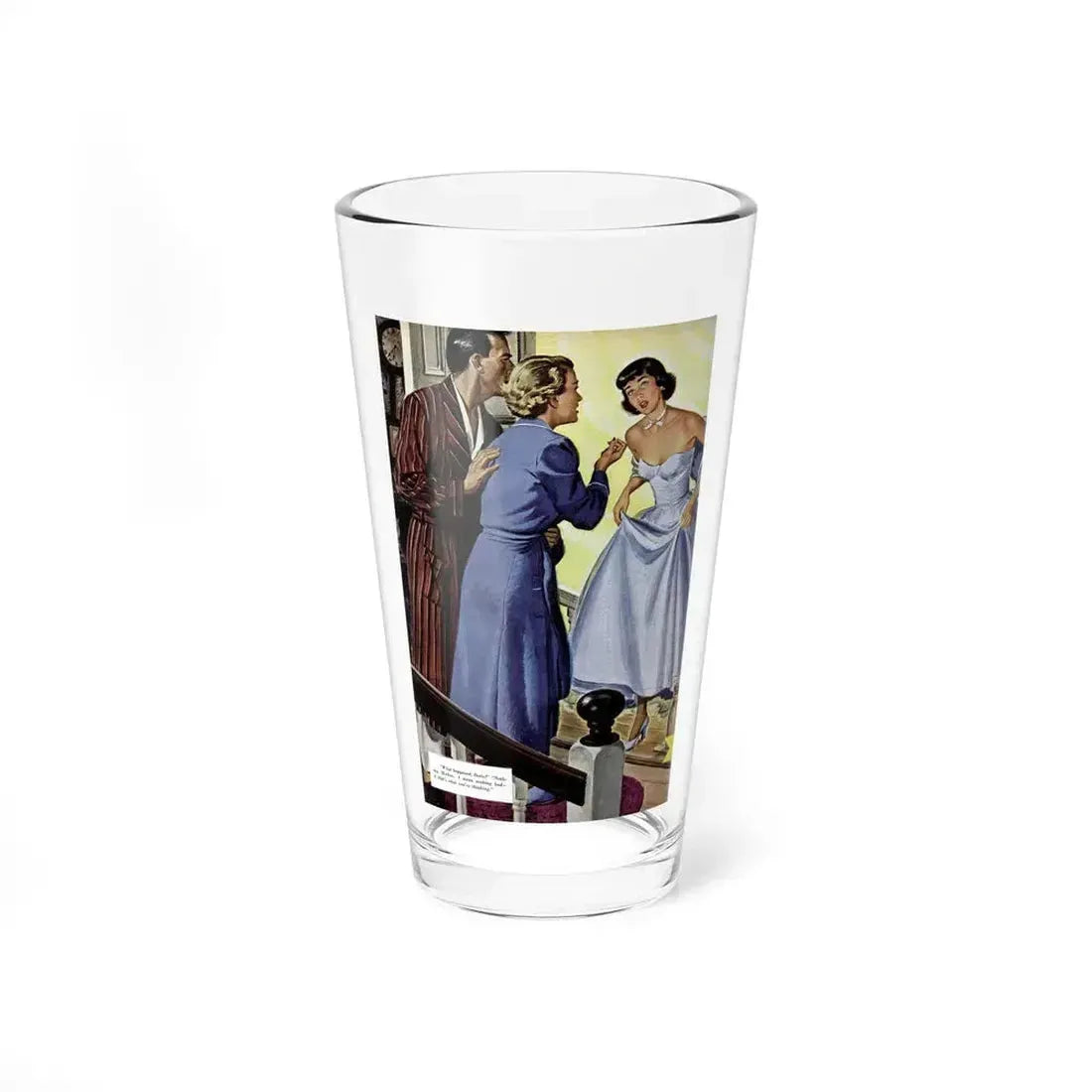 6.37 A.M., Redbook, October 1949 (Magazine Illustration) Pint Glass 16oz 16oz - Go Mug Yourself