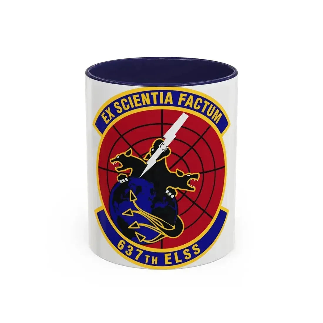 637th Electronic Systems Squadron (U.S. Air Force) Accent Coffee Mug 11oz Navy - Go Mug Yourself