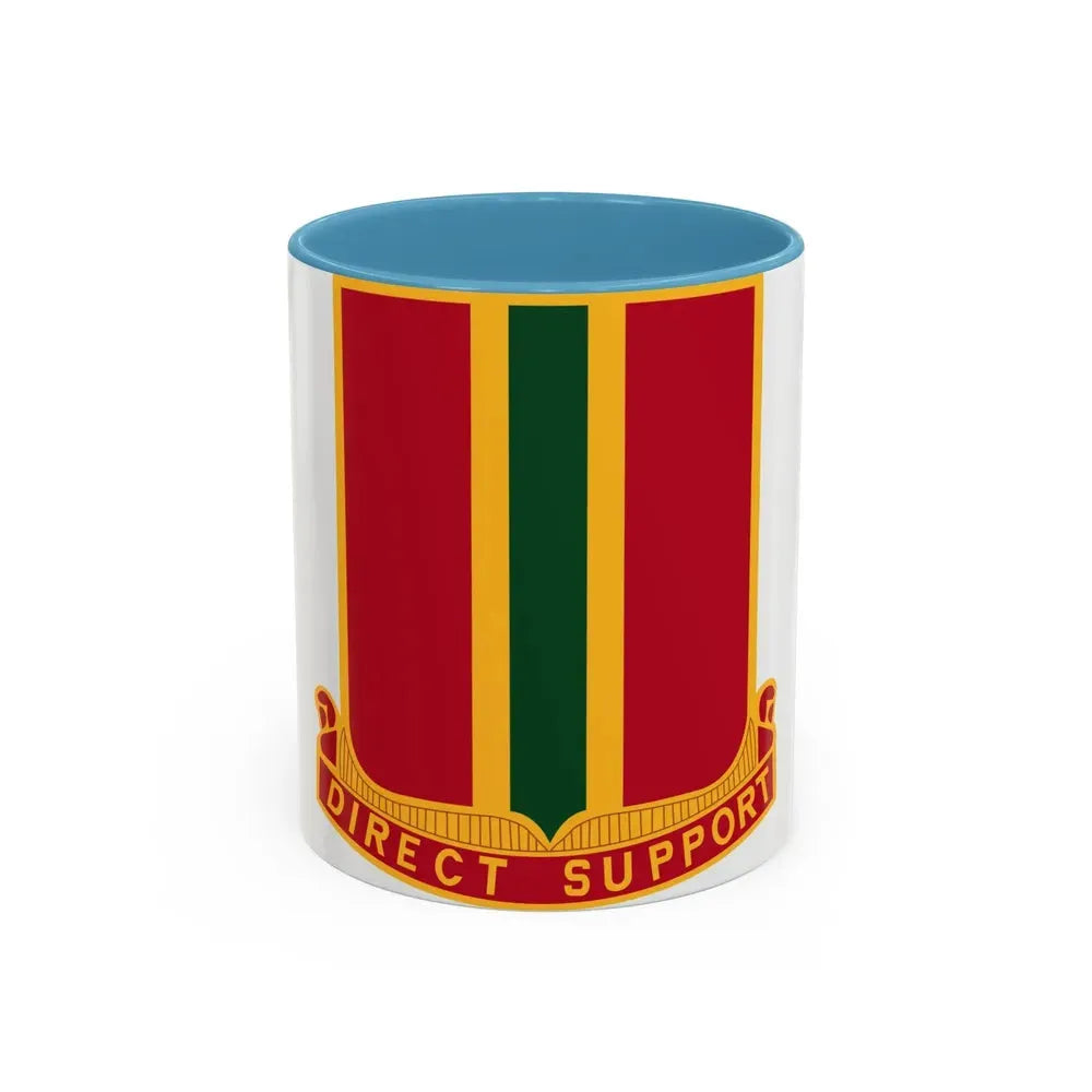 637th Field Artillery Battalion (U.S. Army) Accent Coffee Mug 11oz Light Blue - Go Mug Yourself