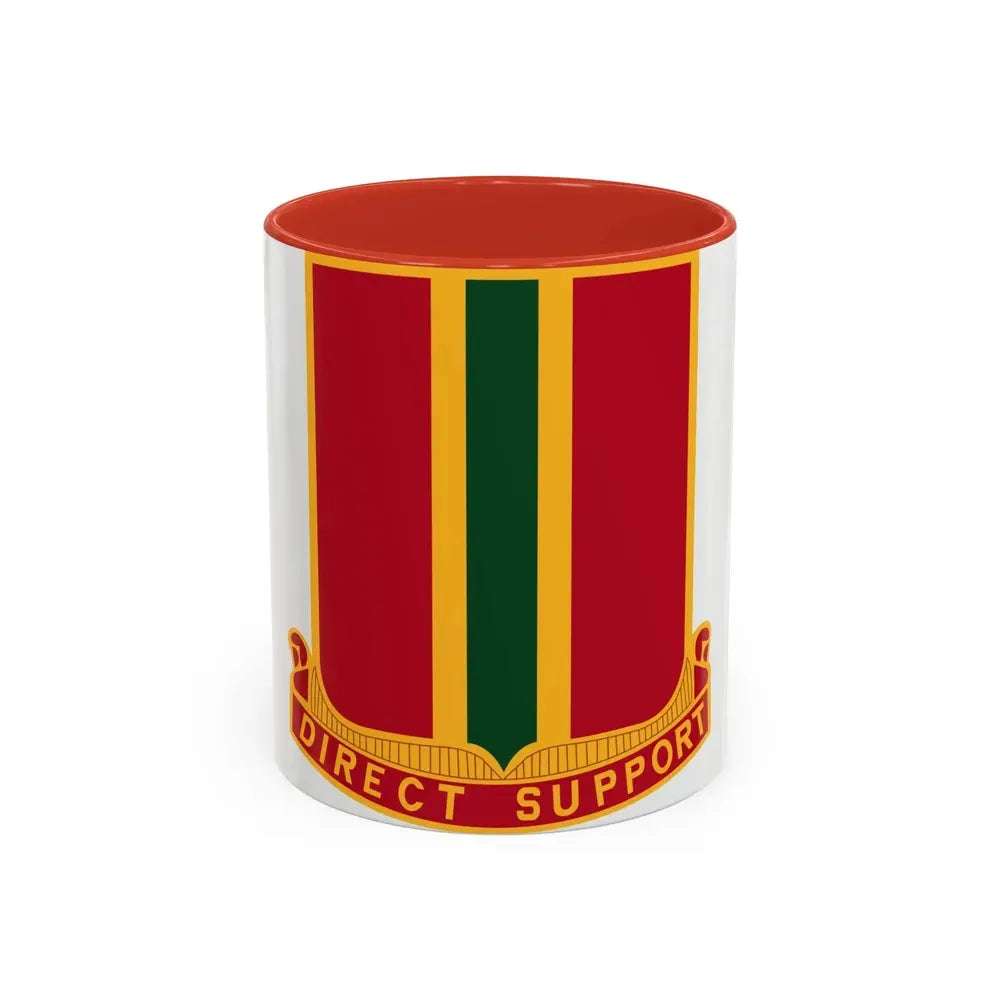 637th Field Artillery Battalion (U.S. Army) Accent Coffee Mug 11oz Red - Go Mug Yourself
