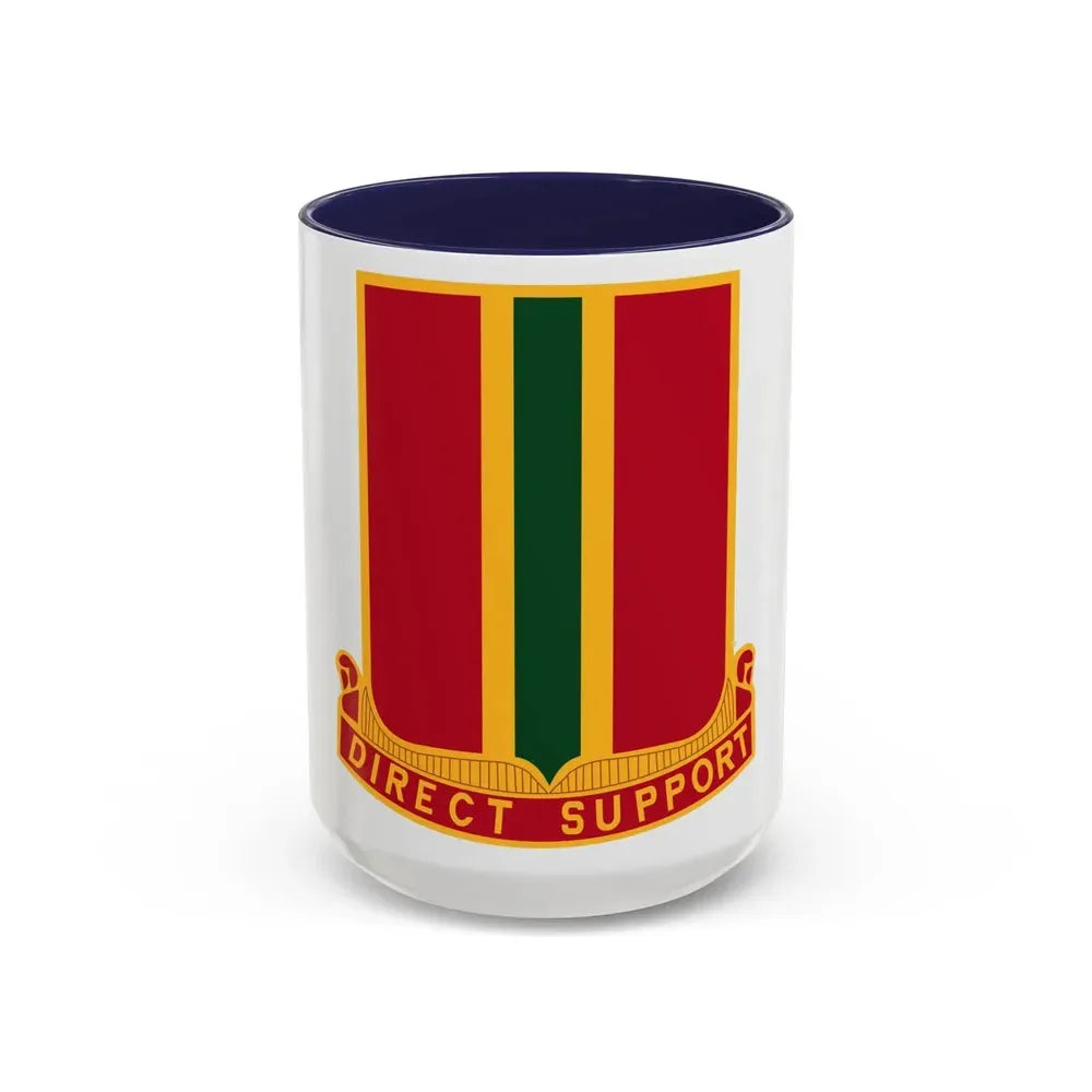 637th Field Artillery Battalion (U.S. Army) Accent Coffee Mug 15oz Navy - Go Mug Yourself