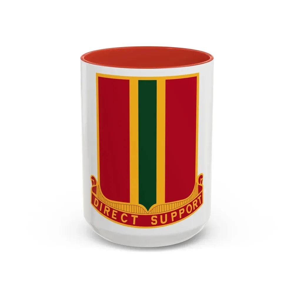 637th Field Artillery Battalion (U.S. Army) Accent Coffee Mug 15oz Red - Go Mug Yourself
