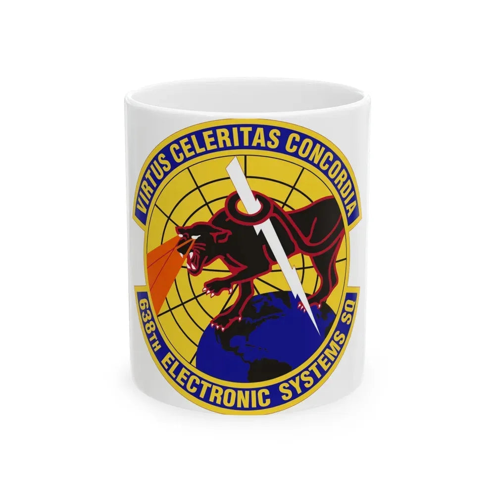 638th Electronic Systems Squadron (U.S. Air Force) White Coffee Mug 11oz - Go Mug Yourself