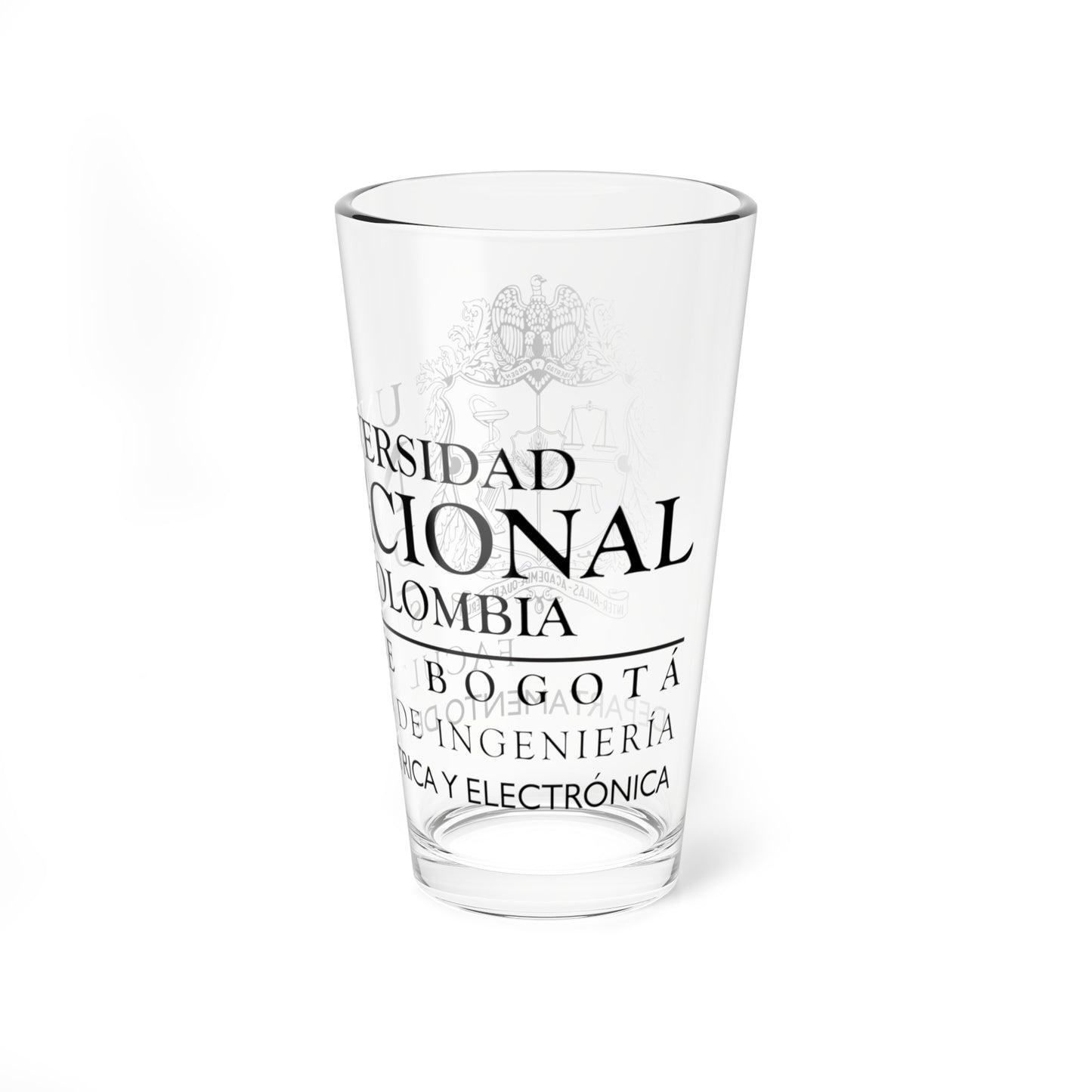 UNAL Aplicación Dep Elect (Colombia) (Coat of Arms) Pint Glass 16oz