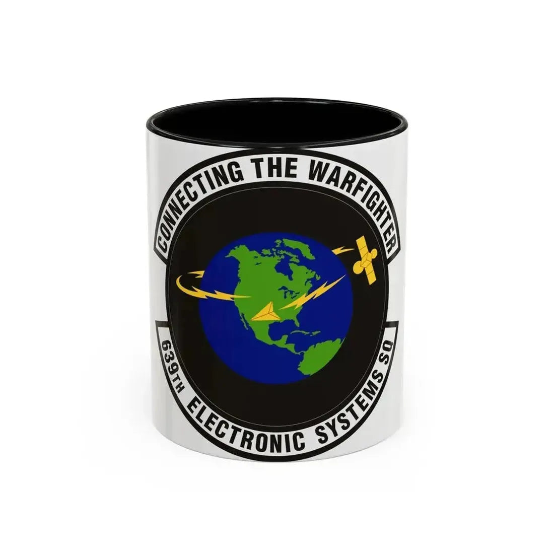 639th Electronic Systems Squadron (U.S. Air Force) Accent Coffee Mug 11oz Black - Go Mug Yourself