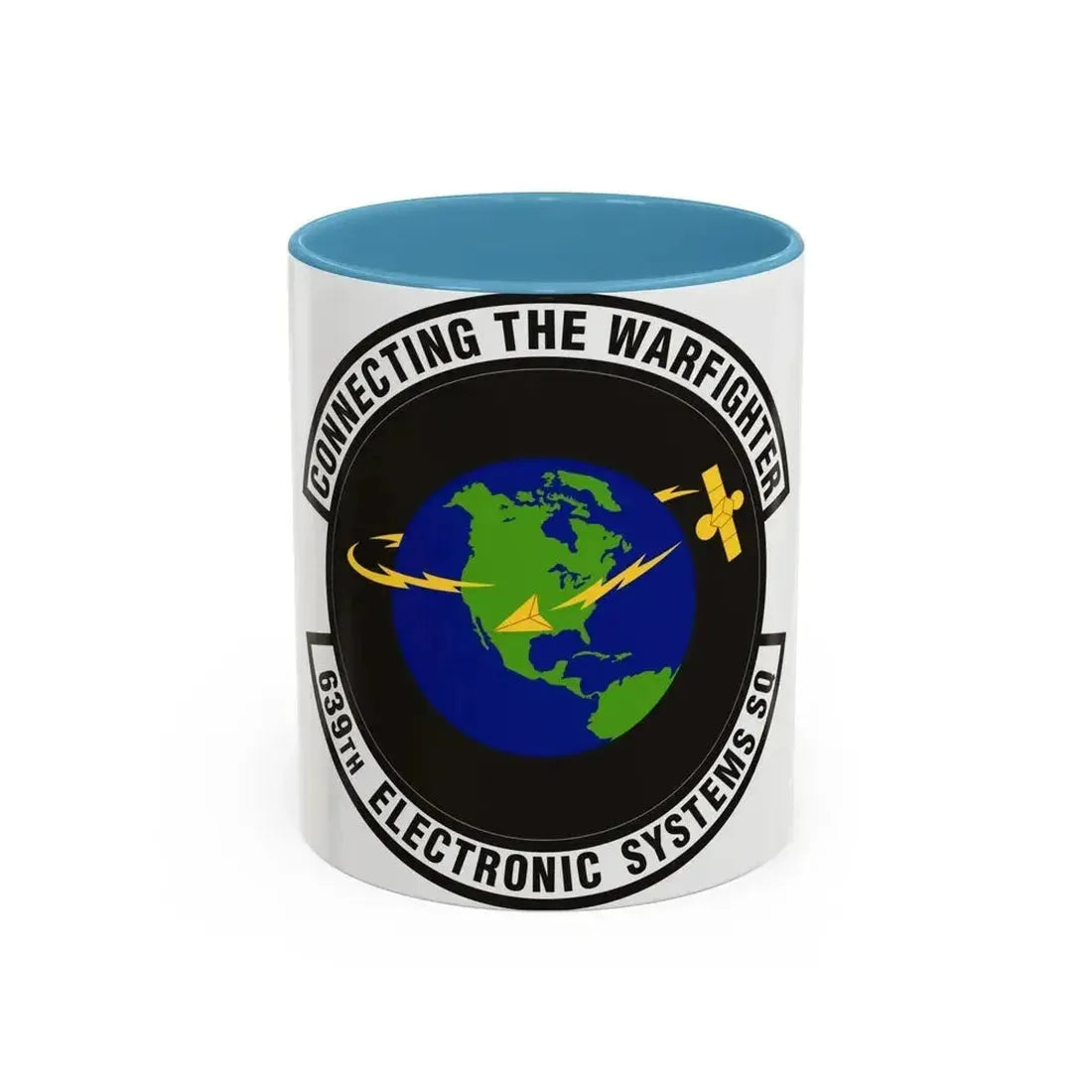 639th Electronic Systems Squadron (U.S. Air Force) Accent Coffee Mug 11oz Light Blue - Go Mug Yourself