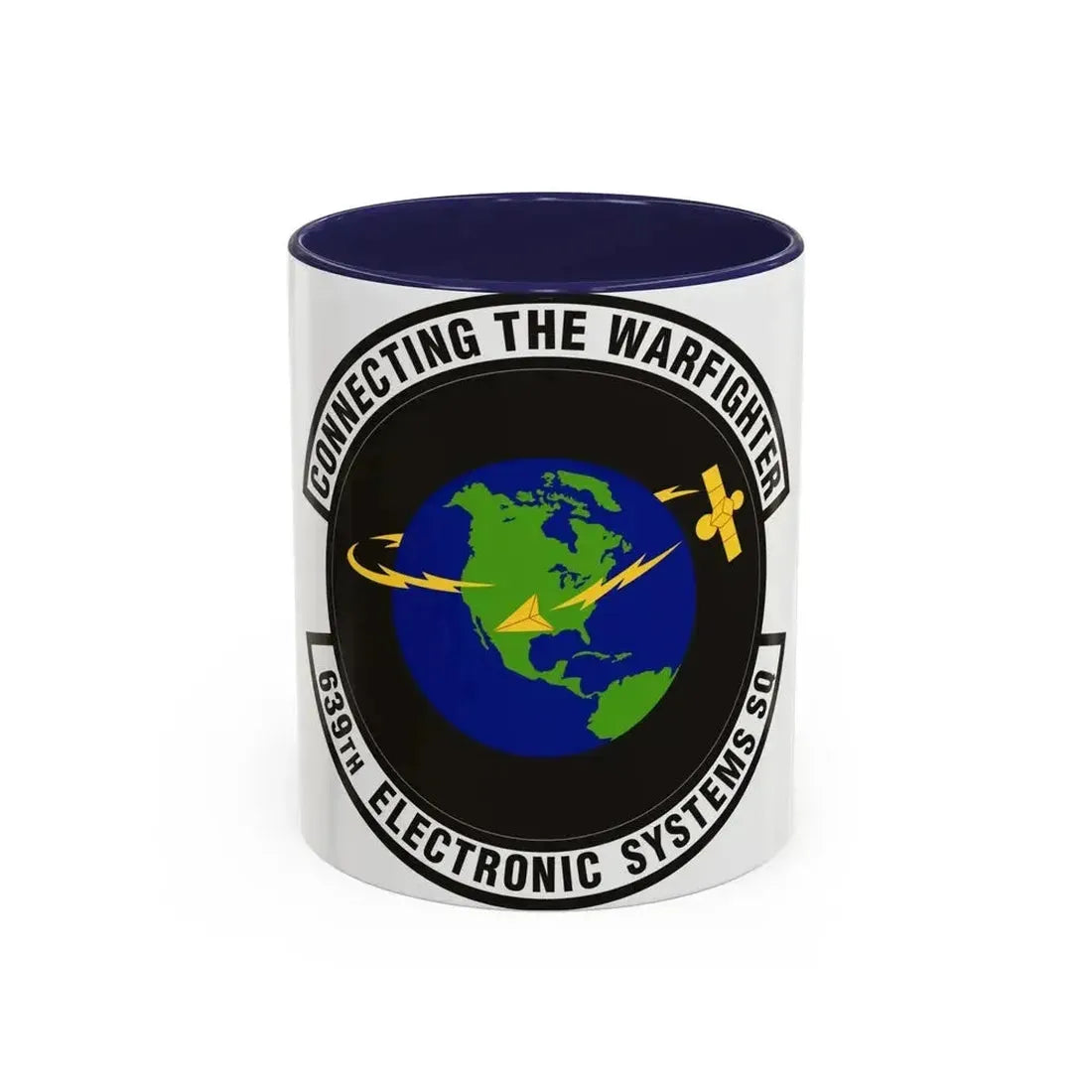 639th Electronic Systems Squadron (U.S. Air Force) Accent Coffee Mug 11oz Navy - Go Mug Yourself