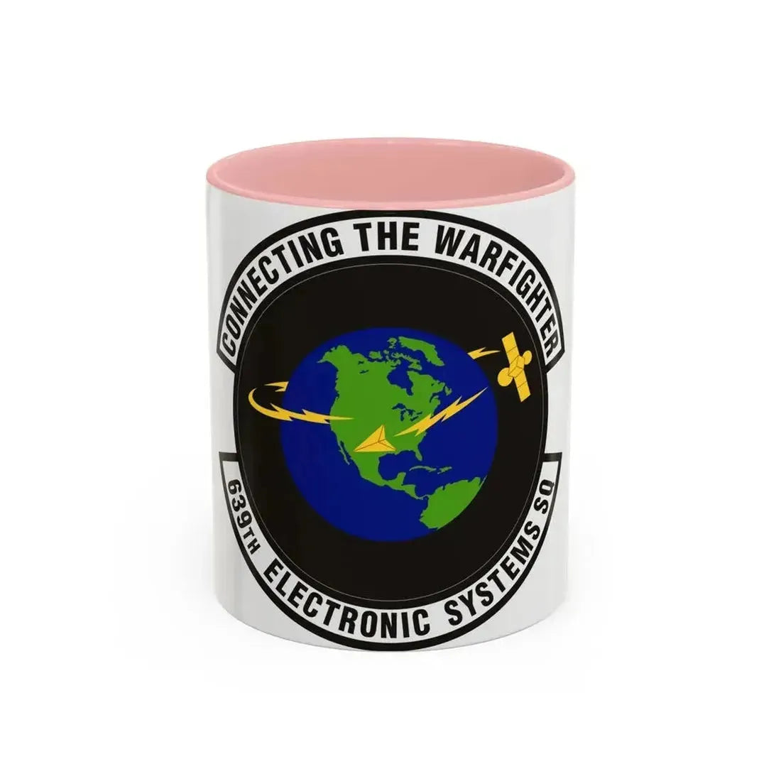 639th Electronic Systems Squadron (U.S. Air Force) Accent Coffee Mug 11oz Pink - Go Mug Yourself