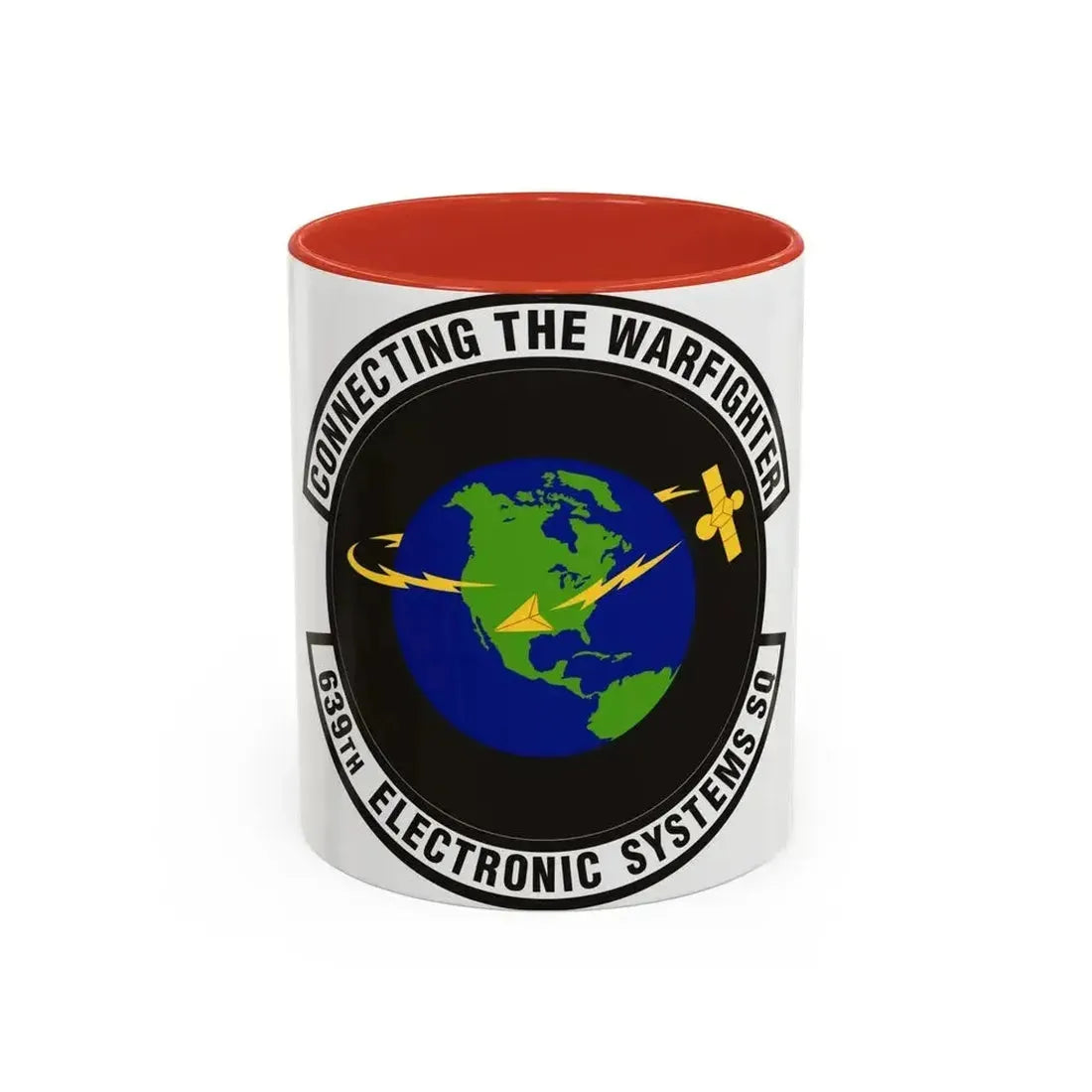 639th Electronic Systems Squadron (U.S. Air Force) Accent Coffee Mug 11oz Red - Go Mug Yourself