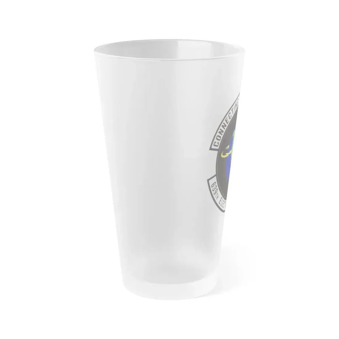 639th Electronic Systems Squadron (U.S. Air Force) Frosted Pint Glass 16oz - Go Mug Yourself