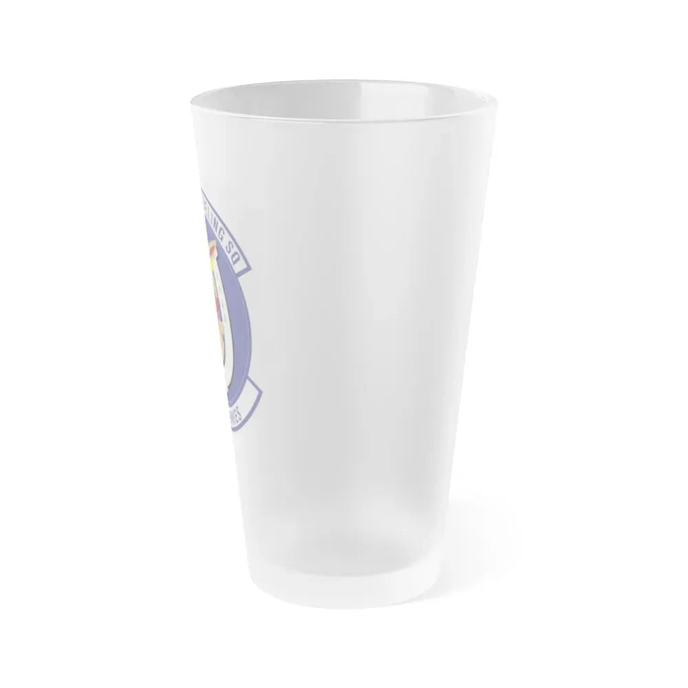 63d Air Refueling Squadron (U.S. Air Force) Frosted Pint Glass 16oz - Go Mug Yourself