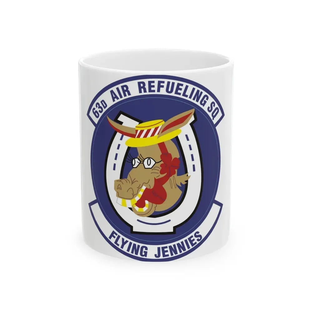 63d Air Refueling Squadron (U.S. Air Force) White Coffee Mug 11oz - Go Mug Yourself
