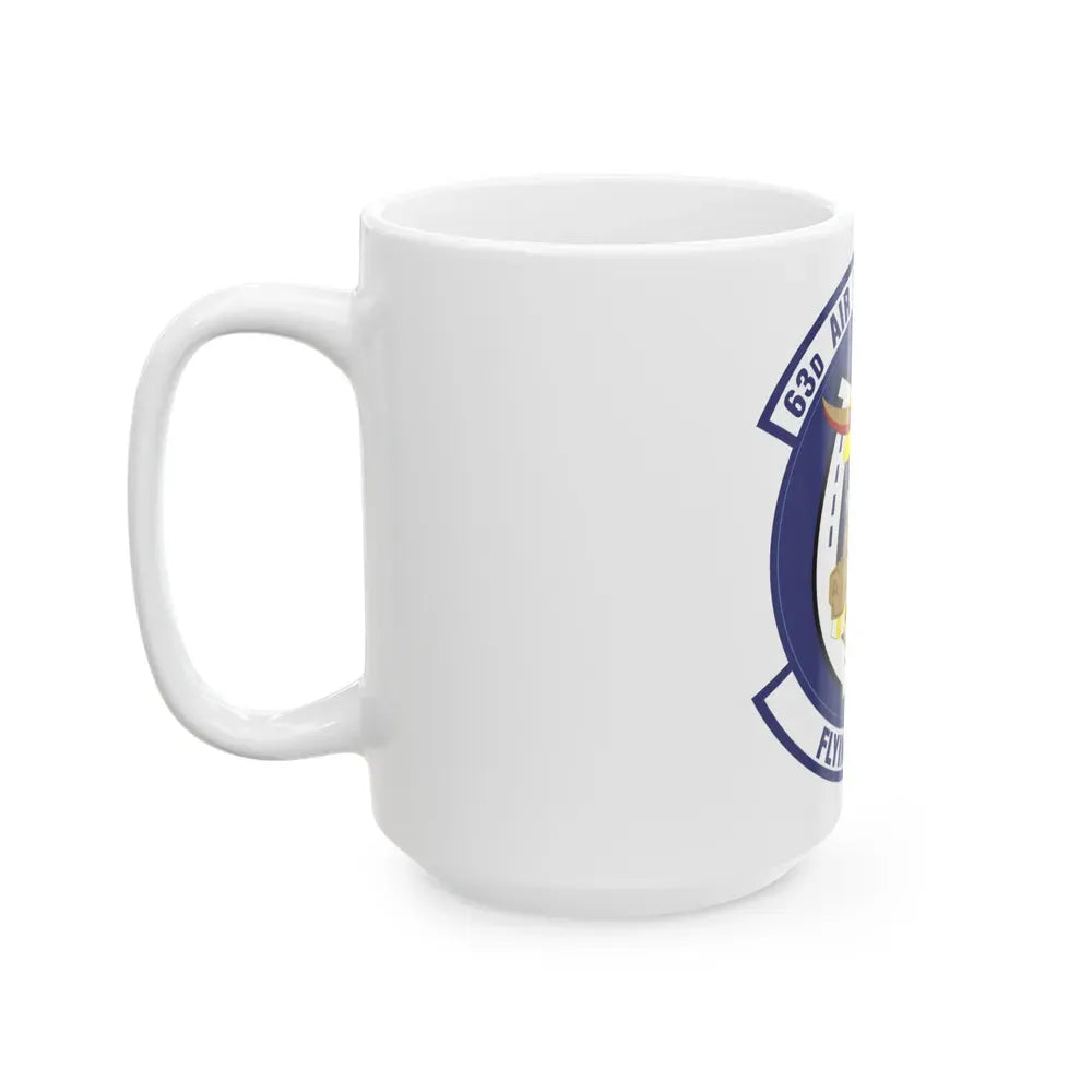 63d Air Refueling Squadron (U.S. Air Force) White Coffee Mug - Go Mug Yourself