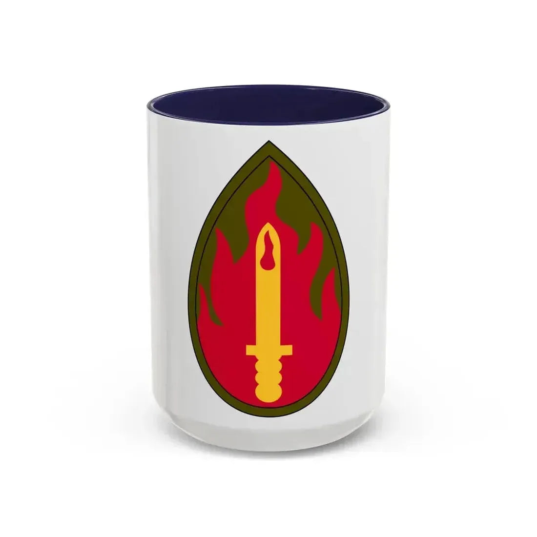 63rd Infantry Division SSI (U.S. Army) Accent Coffee Mug 15oz Navy - Go Mug Yourself