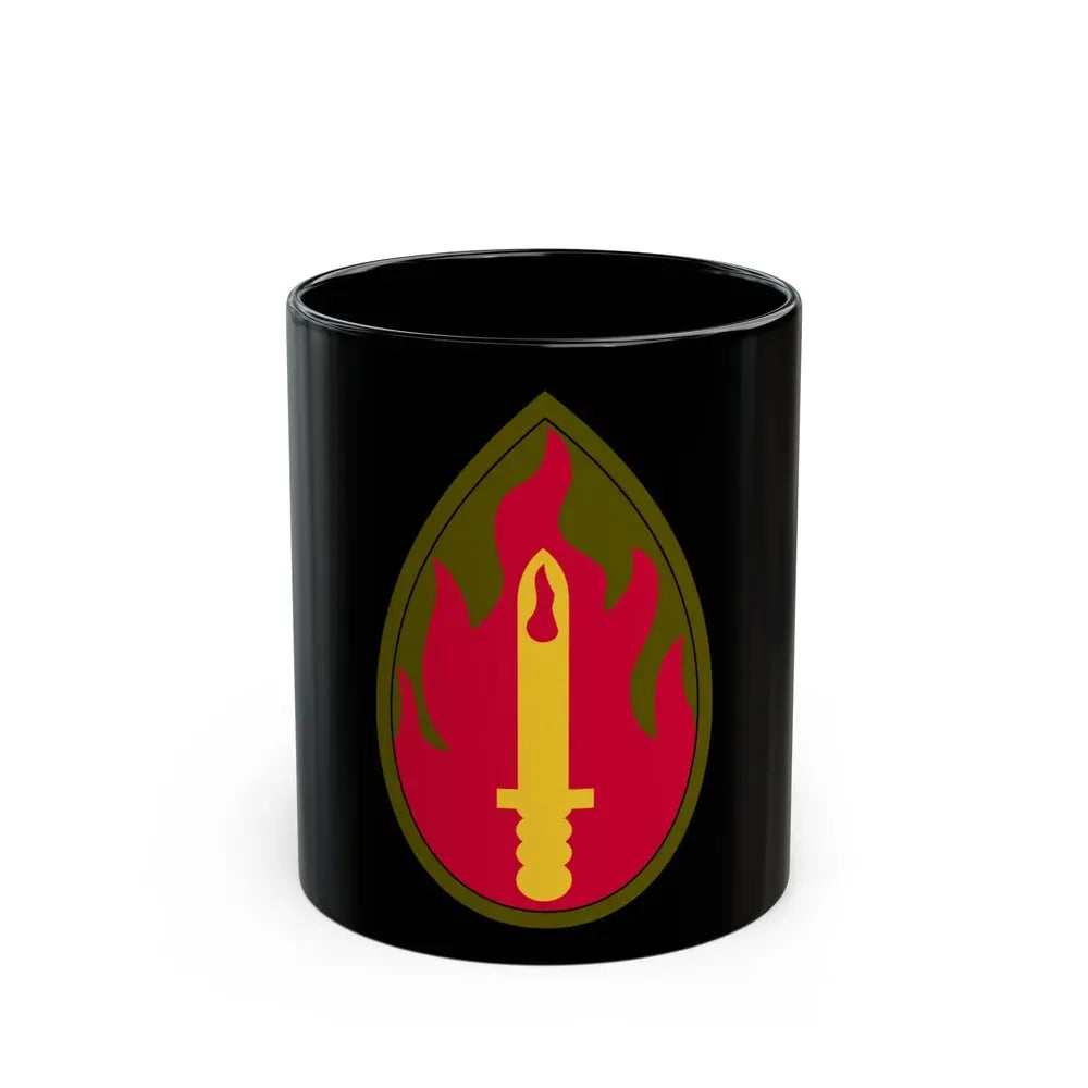 63rd Infantry Division SSI (U.S. Army) Black Coffee Mug 11oz - Go Mug Yourself