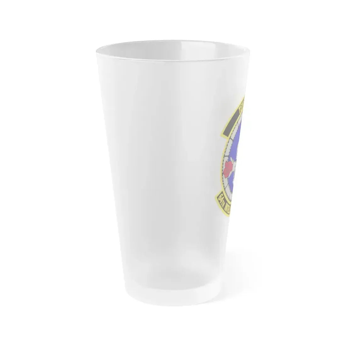 64 Intelligence Squadron AFRC (U.S. Air Force) Frosted Pint Glass 16oz - Go Mug Yourself