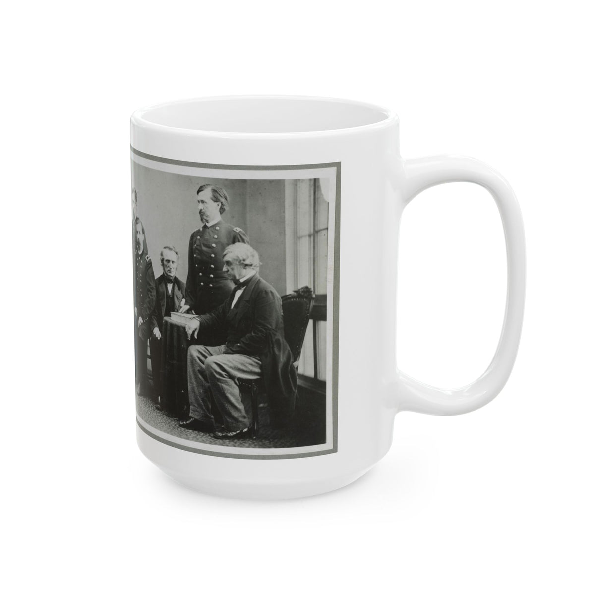 Board Which Tried Lincoln Conspirators (U.S. Civil War) White Coffee Mug