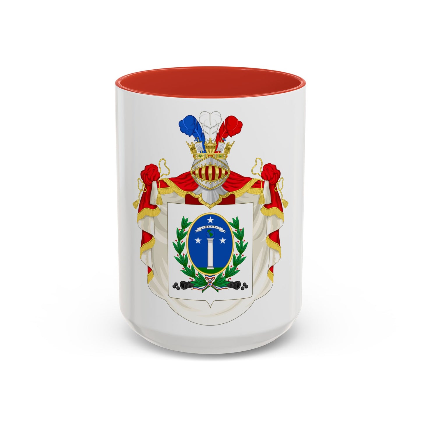 Ornamented Coat of Arms of Chile (1819-1834) Cerro Castillo Version - Accent Coffee Mug