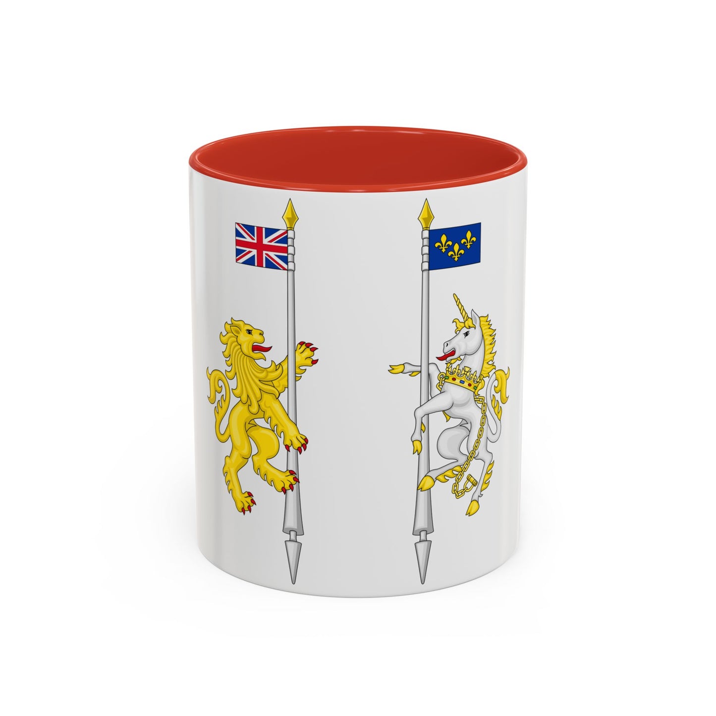 Supporters from the coat of arms of Canada - Accent Coffee Mug