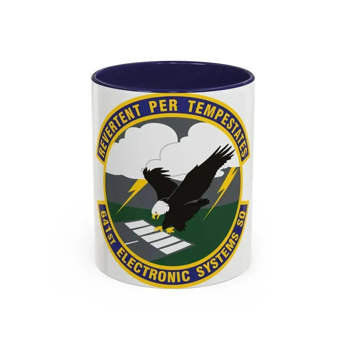 641st Electronic Systems Squadron (U.S. Air Force) Accent Coffee Mug 11oz Navy - Go Mug Yourself