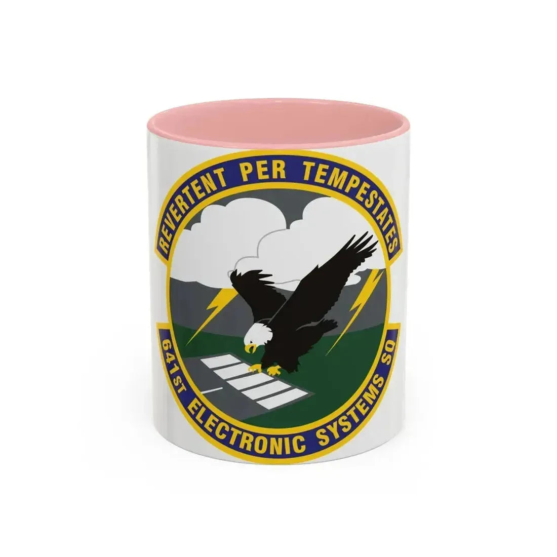641st Electronic Systems Squadron (U.S. Air Force) Accent Coffee Mug 11oz Pink - Go Mug Yourself
