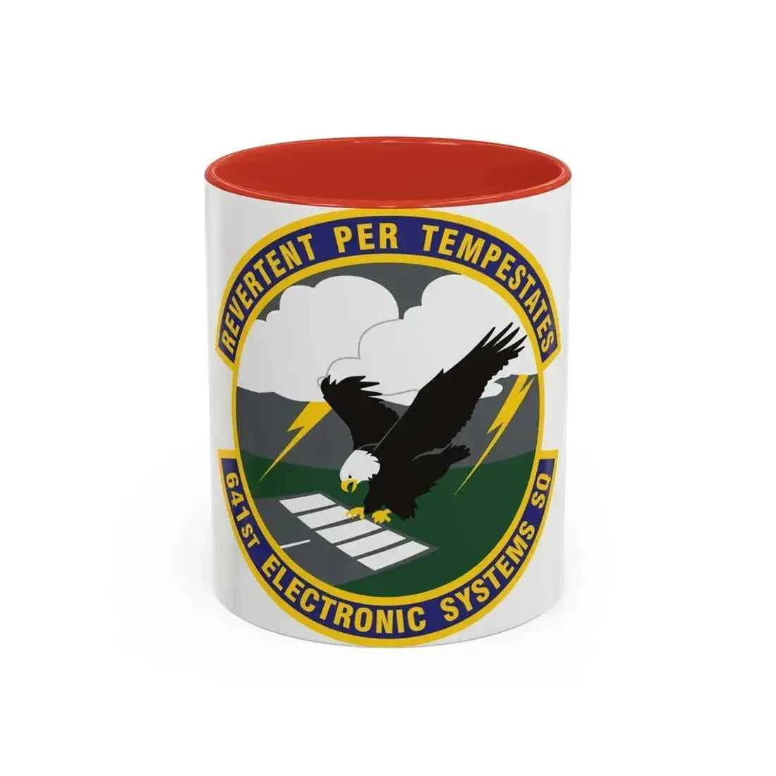 641st Electronic Systems Squadron (U.S. Air Force) Accent Coffee Mug 11oz Red - Go Mug Yourself