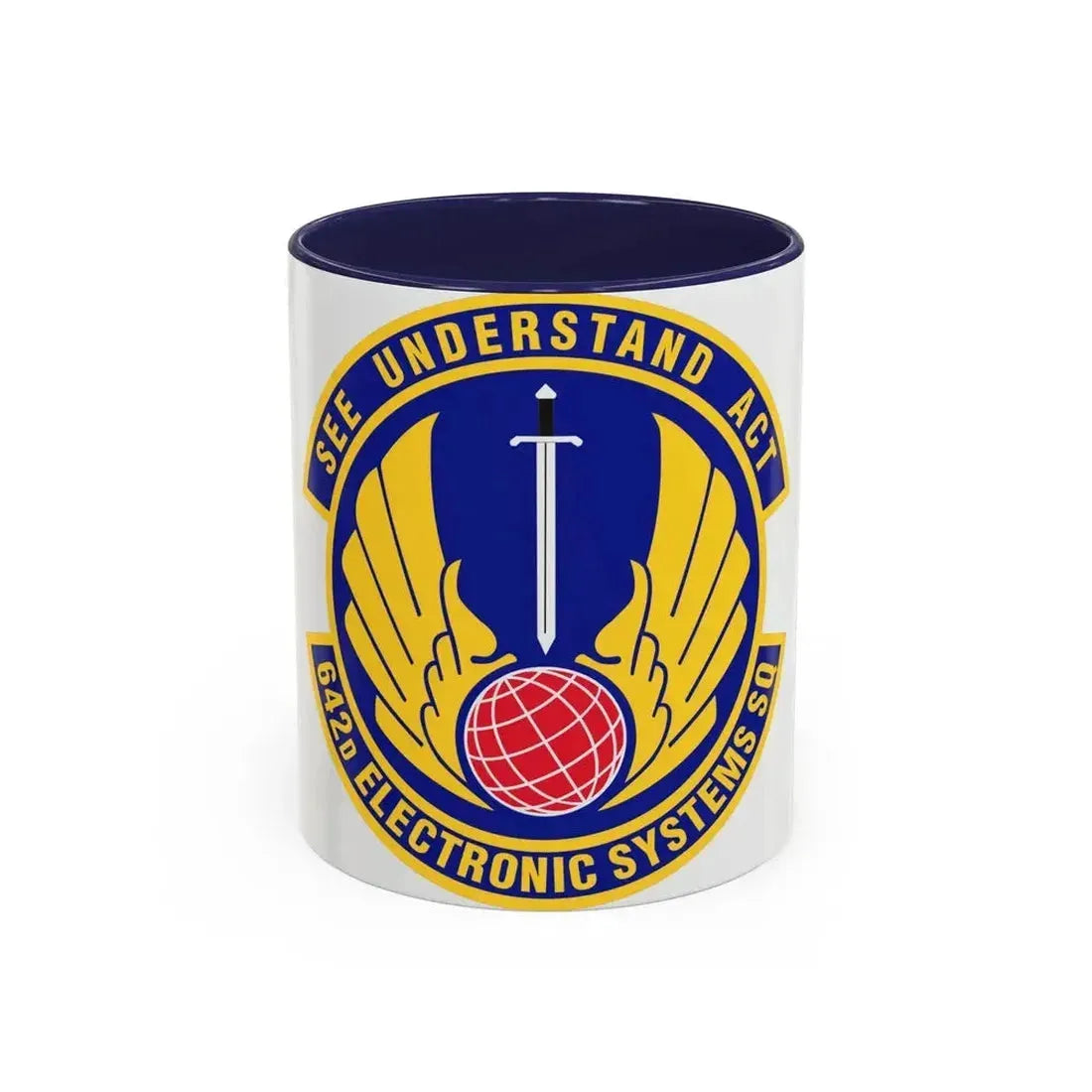 642d Electronic Systems Squadron (U.S. Air Force) Accent Coffee Mug 11oz Navy - Go Mug Yourself
