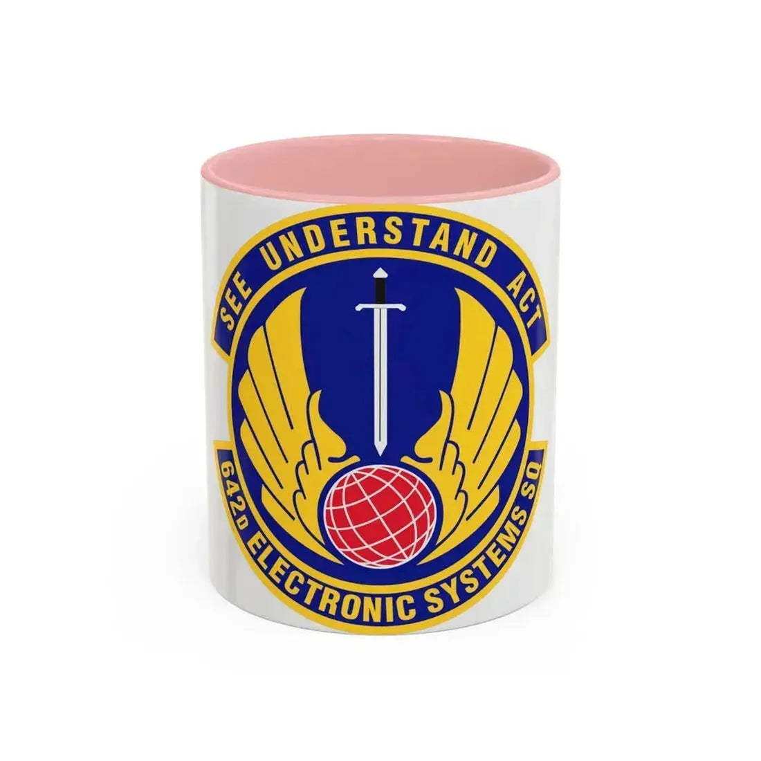 642d Electronic Systems Squadron (U.S. Air Force) Accent Coffee Mug 11oz Pink - Go Mug Yourself