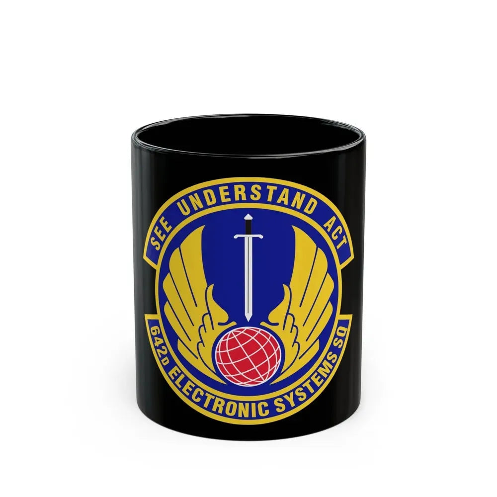642d Electronic Systems Squadron (U.S. Air Force) Black Coffee Mug 11oz - Go Mug Yourself