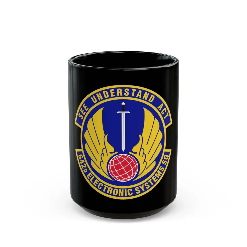 642d Electronic Systems Squadron (U.S. Air Force) Black Coffee Mug 15oz - Go Mug Yourself
