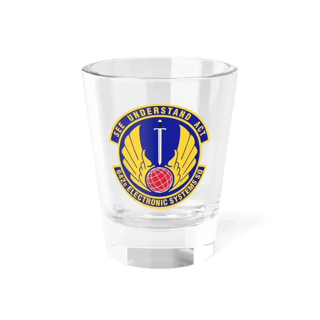 642d Electronic Systems Squadron (U.S. Air Force) Shot Glass 1.5oz 1.5oz - Go Mug Yourself
