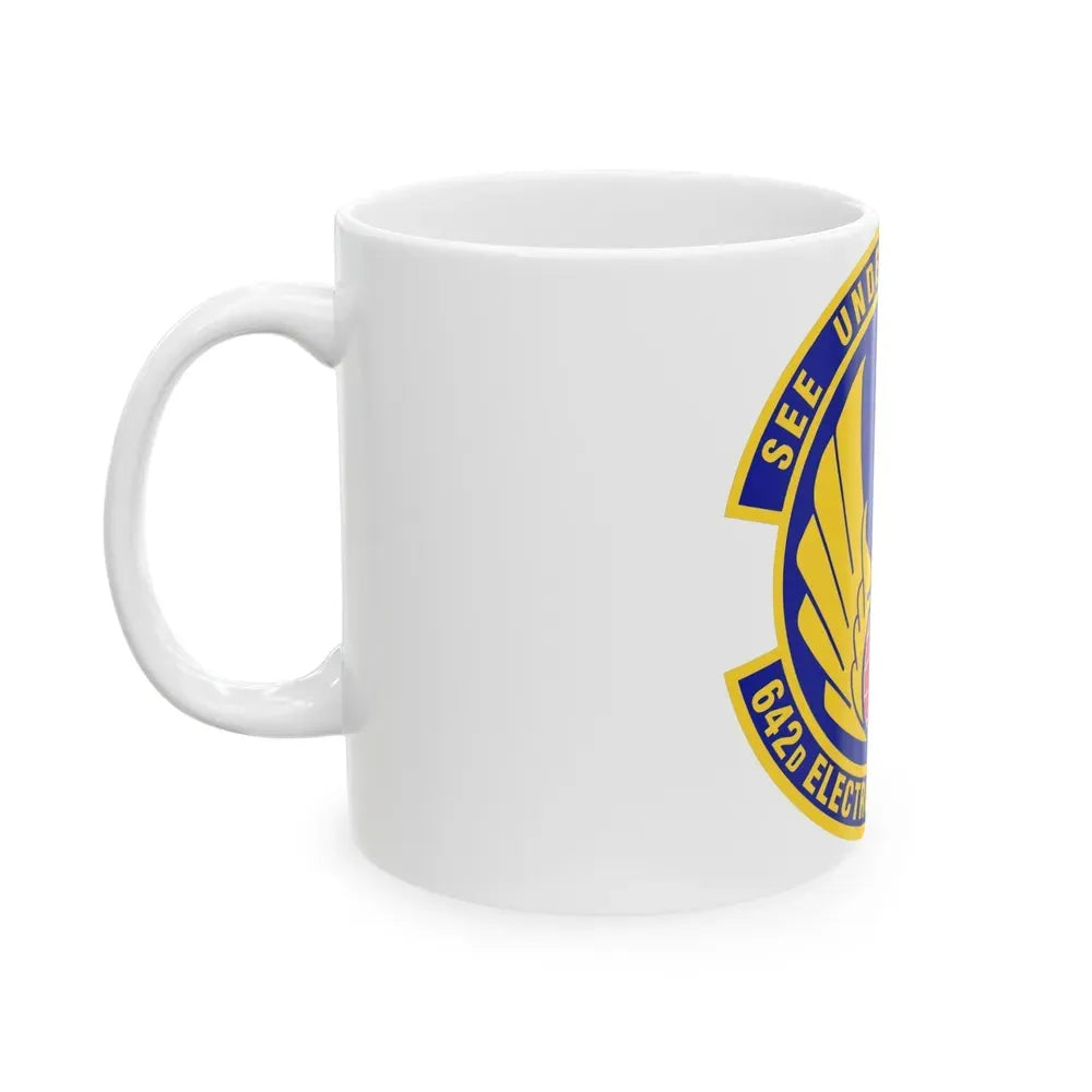 642d Electronic Systems Squadron (U.S. Air Force) White Coffee Mug - Go Mug Yourself