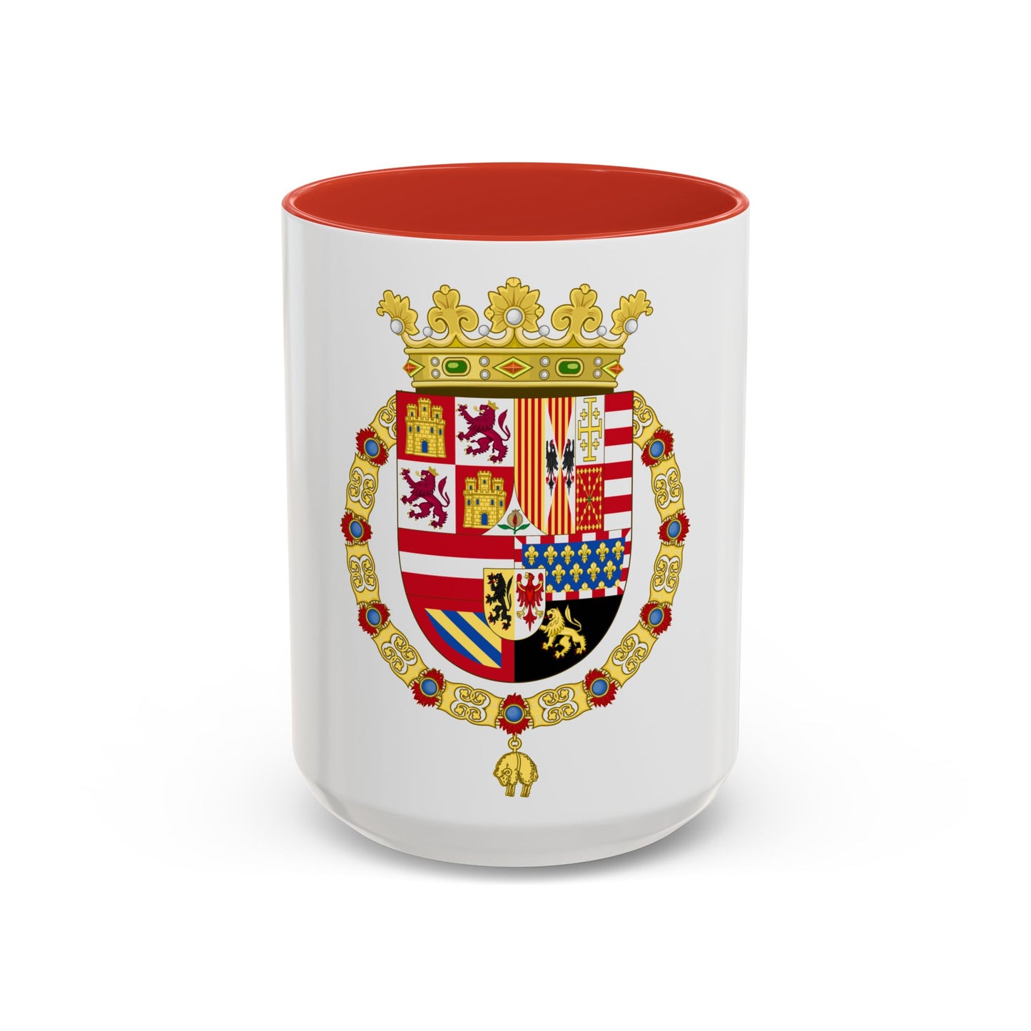 Coat of Arms of Philip II of Spain (1558-1580) - Accent Coffee Mug
