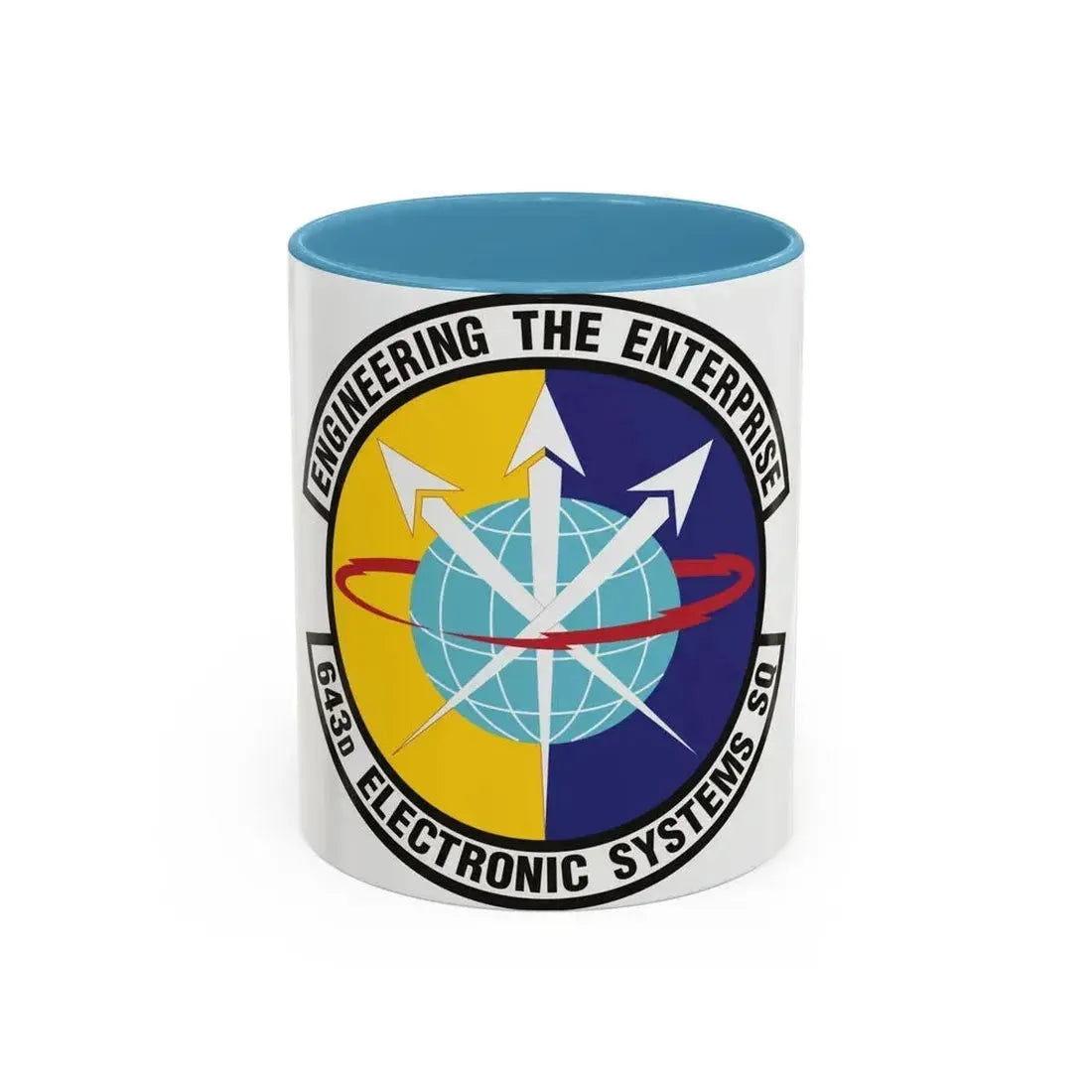 643d Electronic Systems Squadron (U.S. Air Force) Accent Coffee Mug 11oz Light Blue - Go Mug Yourself