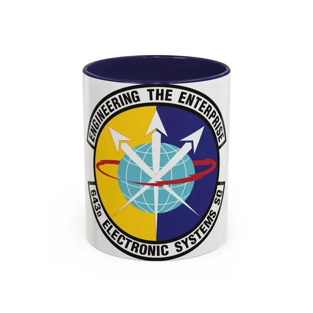 643d Electronic Systems Squadron (U.S. Air Force) Accent Coffee Mug 11oz Navy - Go Mug Yourself