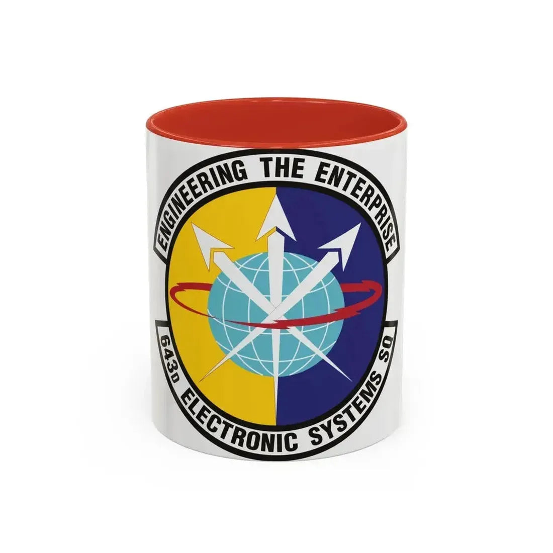 643d Electronic Systems Squadron (U.S. Air Force) Accent Coffee Mug 11oz Red - Go Mug Yourself