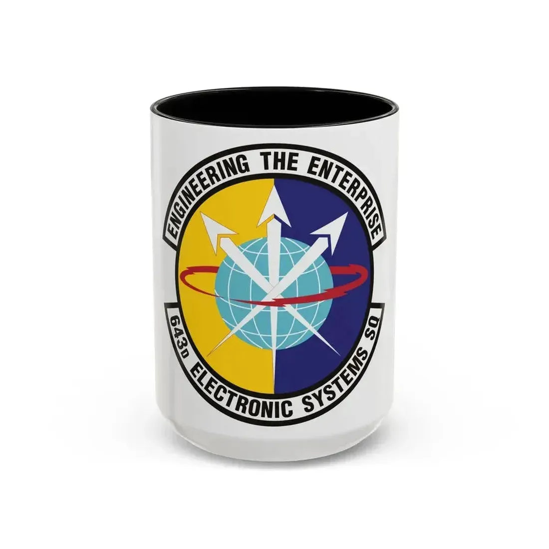 643d Electronic Systems Squadron (U.S. Air Force) Accent Coffee Mug 15oz Black - Go Mug Yourself