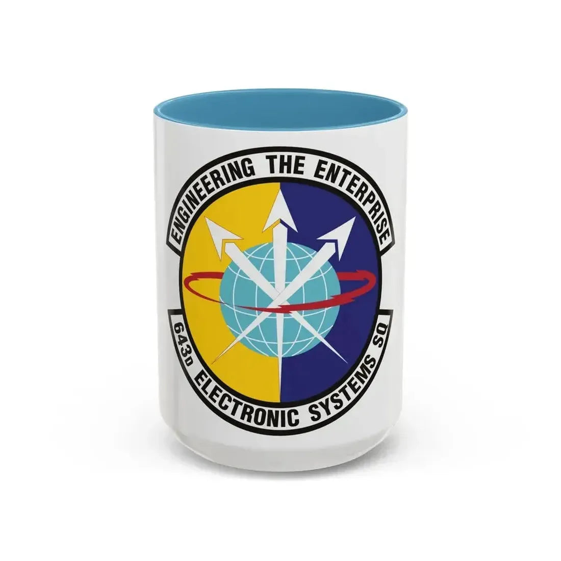 643d Electronic Systems Squadron (U.S. Air Force) Accent Coffee Mug 15oz Light Blue - Go Mug Yourself