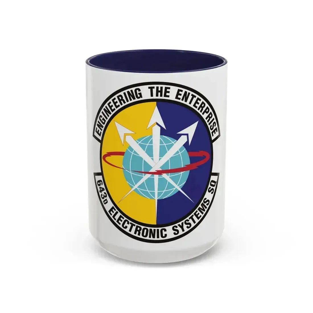643d Electronic Systems Squadron (U.S. Air Force) Accent Coffee Mug 15oz Navy - Go Mug Yourself