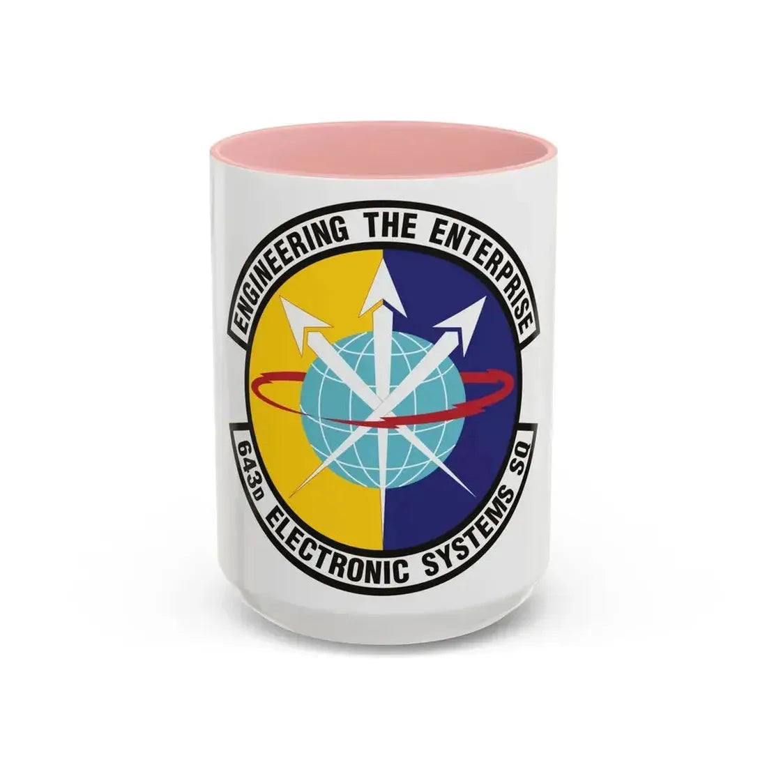 643d Electronic Systems Squadron (U.S. Air Force) Accent Coffee Mug 15oz Pink - Go Mug Yourself