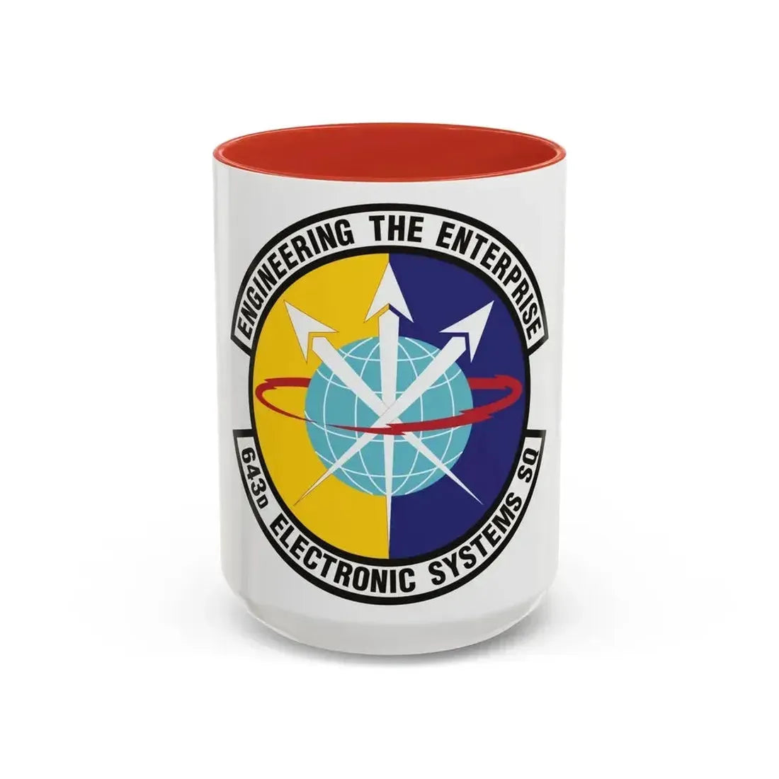 643d Electronic Systems Squadron (U.S. Air Force) Accent Coffee Mug 15oz Red - Go Mug Yourself