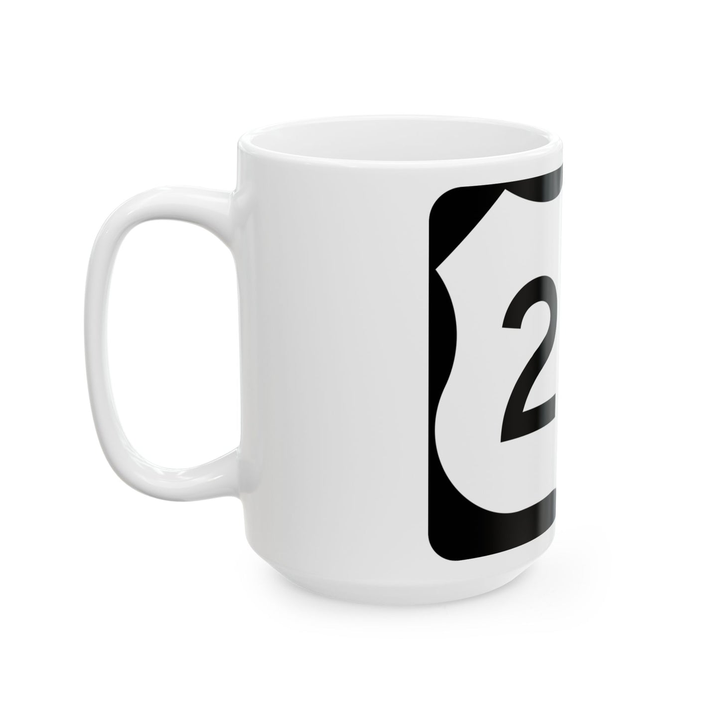 US 219 NY (New York) (Road Sign) White Coffee Mug